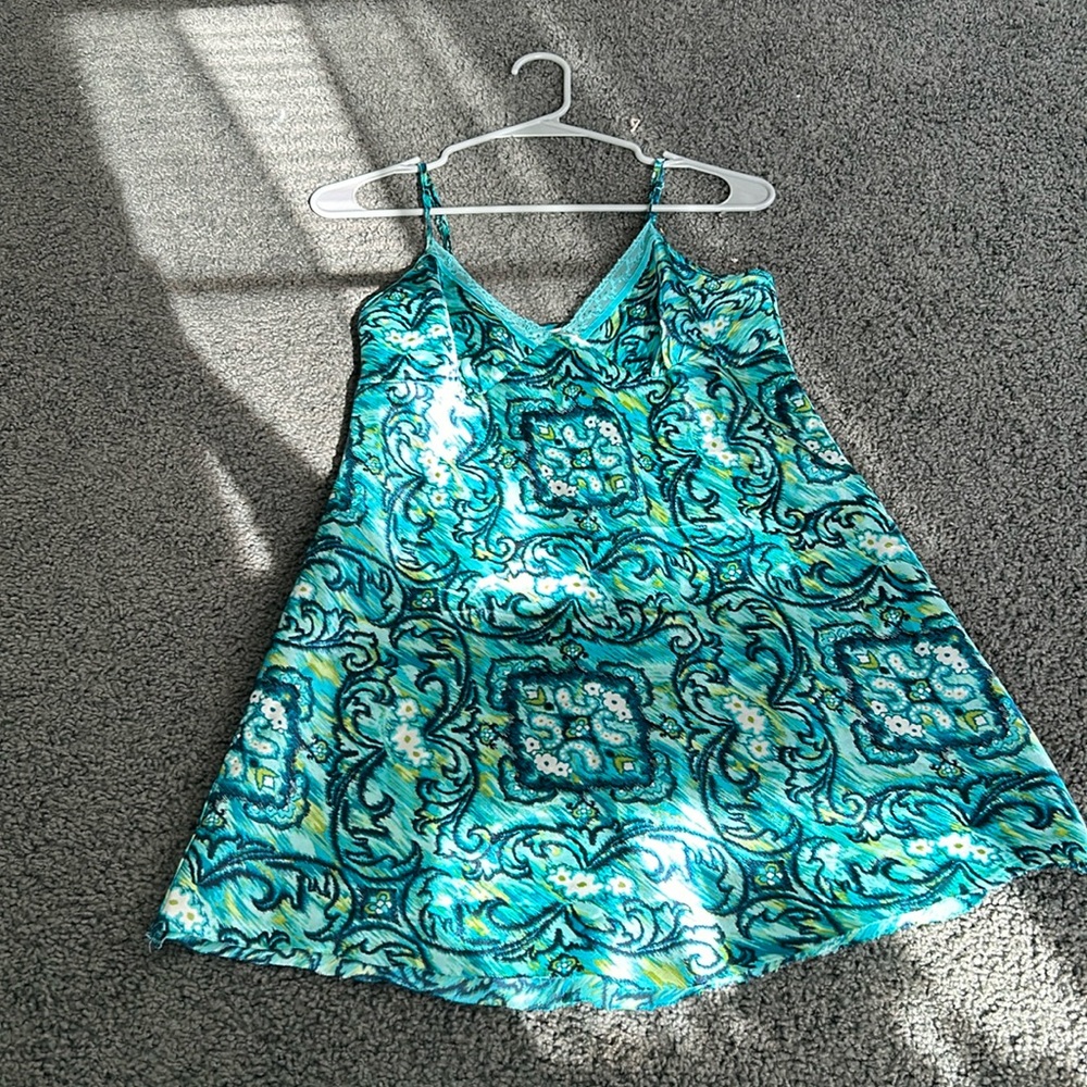 Blue mini dress